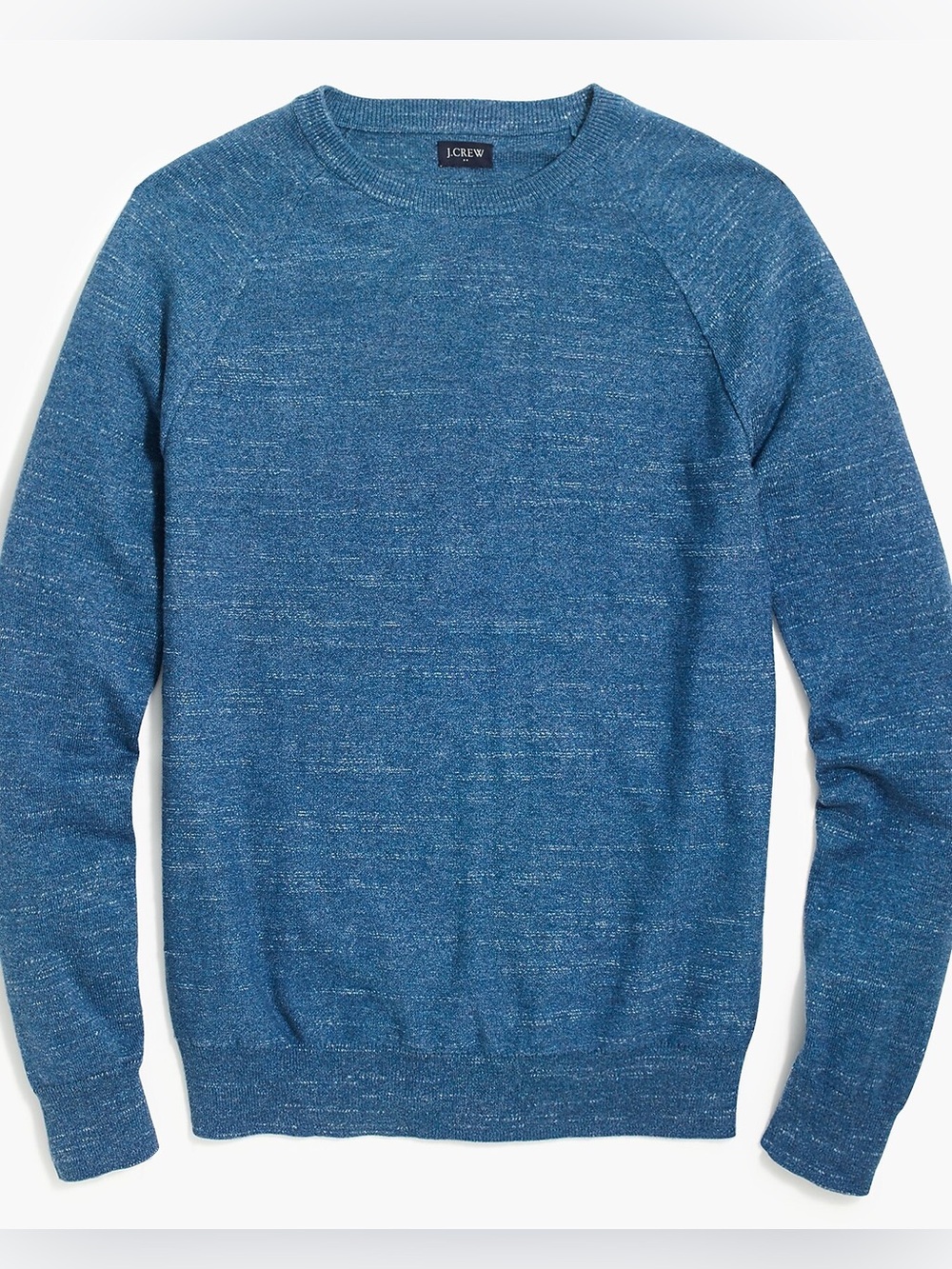 J. Crew Cotton Heathered Blue Sweater